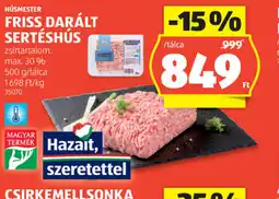ALDI Friss darált sertéshús ajánlat