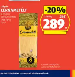 ALDI Császár Cérnametélt ajánlat