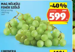ALDI Mag Nélküli Fehér Szőlő ajánlat