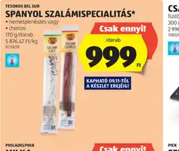 ALDI Tesoros del Sur Spanyol Szalámispecialitás ajánlat