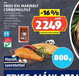 ALDI BBQ Friss XXL Marinált Csirkemellfilé ajánlat