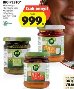 ALDI Bio Natura Bio Pesto ajánlat