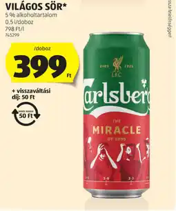 ALDI Carlsberg Világos Sör ajánlat