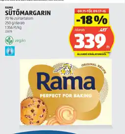 ALDI Rama Sütőmargarin ajánlat