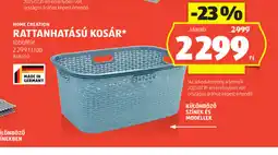 ALDI Home Creation Rattánhatású Kosár ajánlat