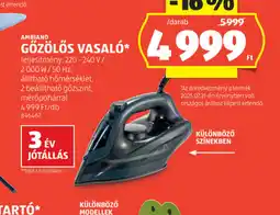 ALDI Ambiando Gőzölős Vasal ajánlat