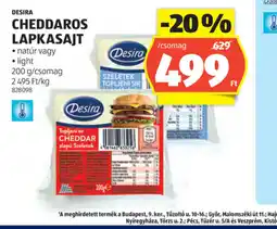 ALDI Desira Cheddaros Lapkasajt ajánlat