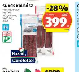 ALDI Snack Kolbász ajánlat