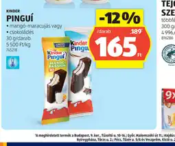 ALDI Kinder Pingui ajánlat