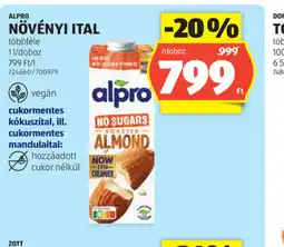 ALDI Alpro Növényi Ital ajánlat