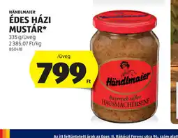 ALDI Händlmaier Édes Házi Mustár ajánlat
