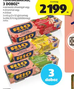 ALDI Rio Mare Tonhaldarab, 3 doboz ajánlat