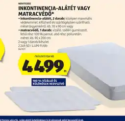 ALDI Inkontinencia-alátét vagy matracvédő ajánlat