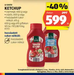 ALDI Le Gusto Ketchup ajánlat
