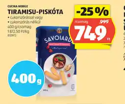 ALDI Cucina Nobile Tiramisu-piskta ajánlat