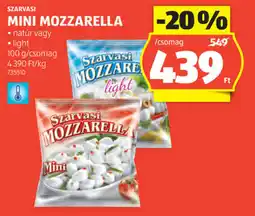 ALDI Szarvasi mini mozzarella ajánlat