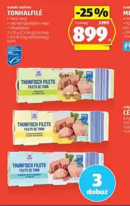 ALDI Almare seafood tonhalfilé ajánlat