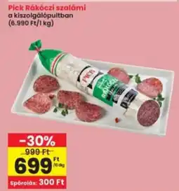 Interspar Pick Rákóczi szalámi ajánlat
