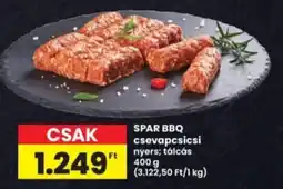 Interspar SPAR BBQ csevapcsicsi ajánlat