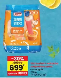 Interspar Vici surimi + sriracha majonézes szósz ajánlat