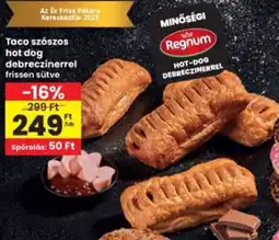 Interspar Taco szószos hot dog debreczinerrel ajánlat