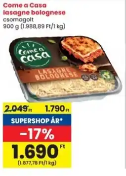 Interspar Come a Casa lasagne bolognese ajánlat