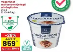 Interspar VeganChef mascarpone jellegű növényi krém ajánlat