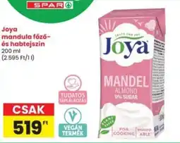 Interspar Joya mandula főző- és habtejszín ajánlat