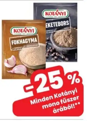 Interspar Kotányi mono fűszer ajánlat