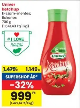 Interspar Univer ketchup ajánlat