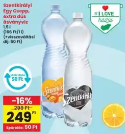 Interspar Szentkirályi Egy Csepp, extra dús ásványvíz ajánlat