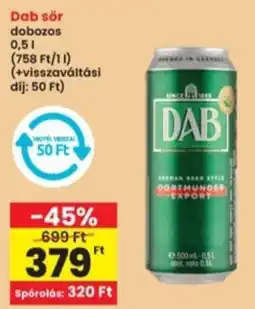Interspar Dab sör ajánlat