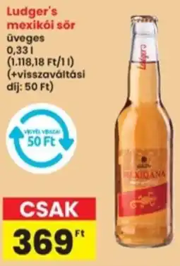 Interspar Ludger's mexikói sör ajánlat
