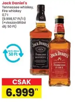 Interspar Jack Daniel's Tennessee whiskey, Fire whiskey ajánlat