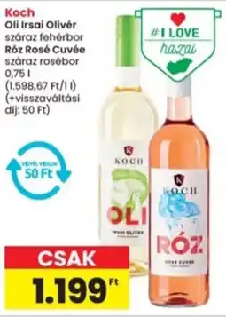 Interspar Koch Oli Irsai Olivér, Róz Rosé Cuvée ajánlat