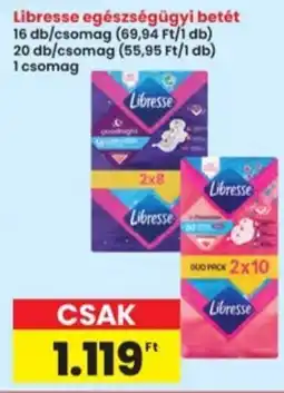 Interspar Libresse egészségügyi betét ajánlat