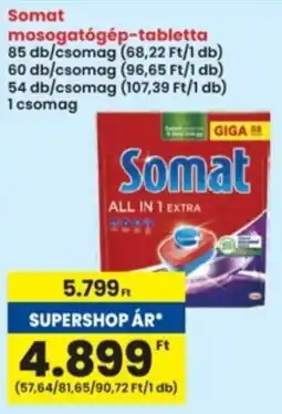Interspar Somat mosogatógép-tabletta ajánlat