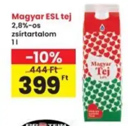 Interspar Magyar ESL tej 2,8% ajánlat