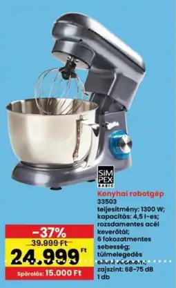 Interspar SIM PEX BASIC Konyhai robotgép 33503 ajánlat