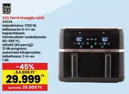 Interspar SiM PEX XXL forró levegős sütő ajánlat