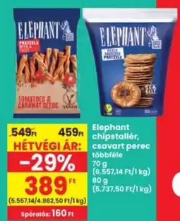 Interspar Elephant chipstallér, csavart perec ajánlat