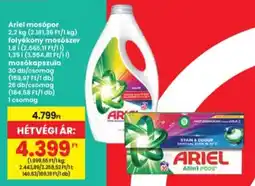 Interspar Ariel mosópor / folyékony mosószer / mosókapszula ajánlat
