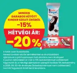 Interspar Hűtött kinder szelet ajánlat