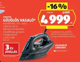 ALDI Ambiano Gőzölős Vasaló ajánlat