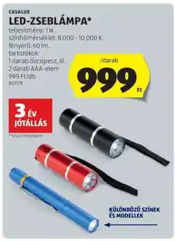 ALDI CASALUX LED-ZSEBLÁMPA ajánlat