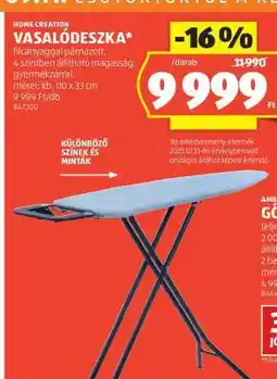 ALDI HOME CREATION VASALÓDESZKA ajánlat