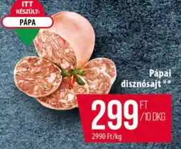 Coop Pápai disznósajt ajánlat
