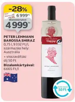 Auchan Peter Lehmann Barossa Shiraz ajánlat