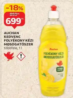Auchan AUCHAN KEDVENC FOLYÉKONY KÉZI MOSOGATÓSZER ajánlat
