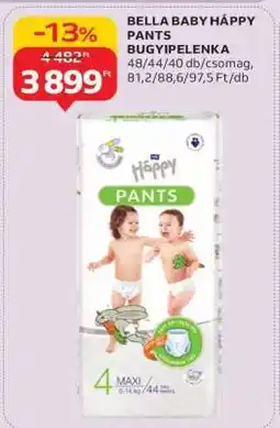 Auchan BELLA BABY HAPPY PANTS BUGYIPELENKA ajánlat